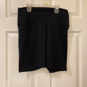 Aerie Chill Play Move Black Bike Shorts Size XL